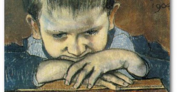 Studium dziecka – Mietek, pastel, 1904 r.